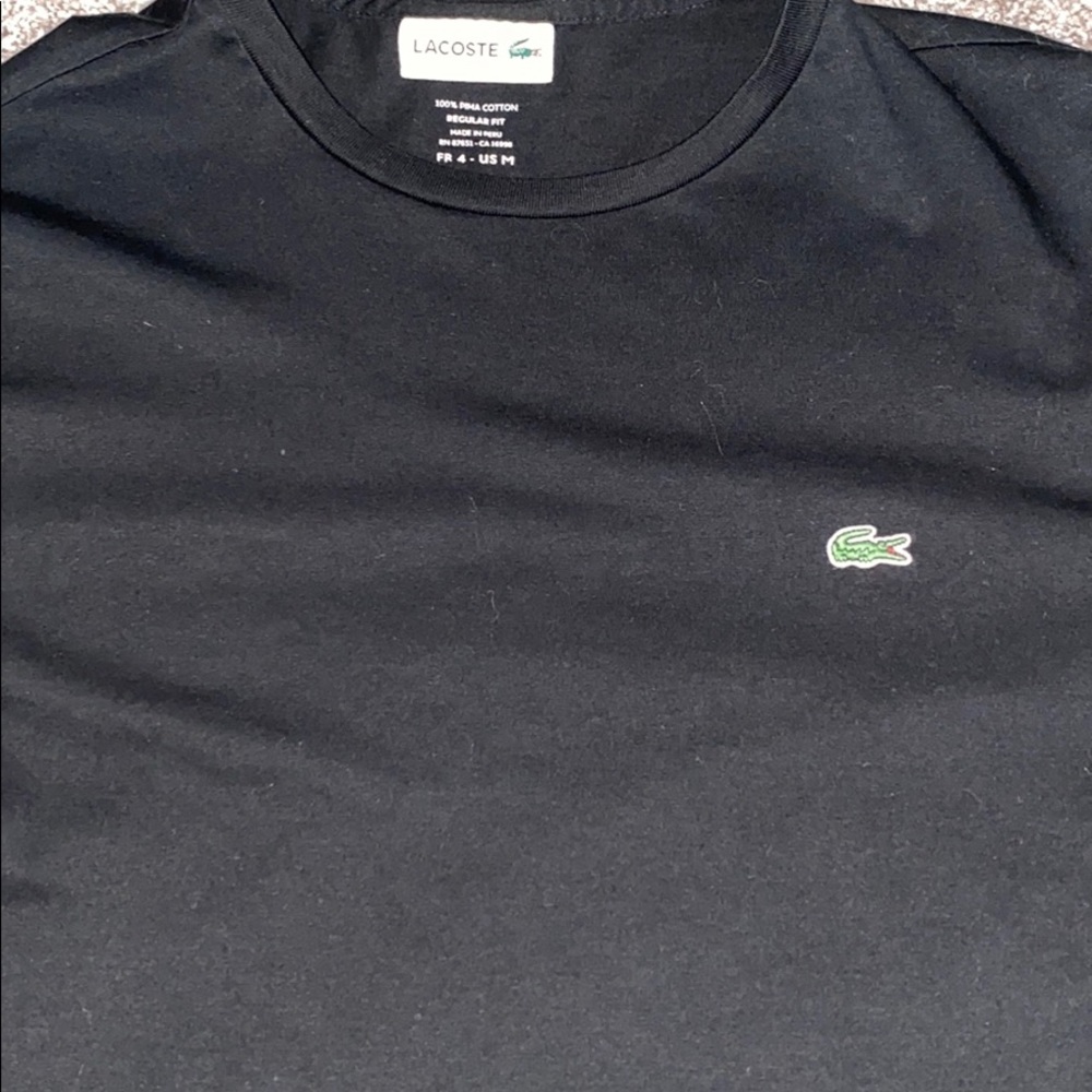 Lacoste men’s t-shirt black size medium
